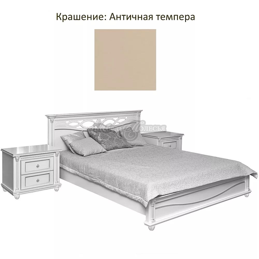 Кровать Валенсия 3М П254.52 (180) античная темпера