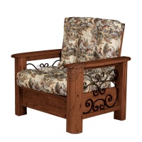 Кресло Викинг 02 орех (с мягким элементом)