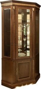 Шкаф комбинированный Милана 1СУ П4.265.2.24 (396.24) мореный дуб с золочением