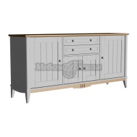 Тумба 222 Пенни белый воск + антик 24