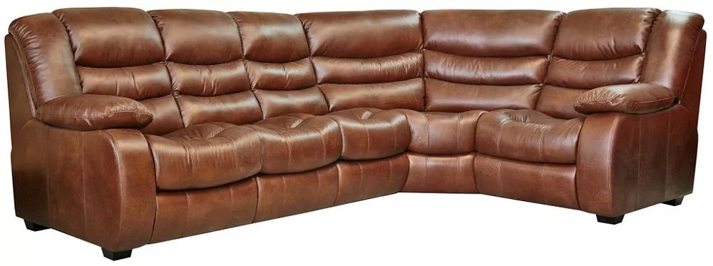 Угловой кожаный диван-кровать Манчестер 1 (3мL/R.90.1R/L). Фото �13