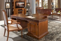 Стол письменный Милана 2П П4.265.2.02(396.02) мореный дуб