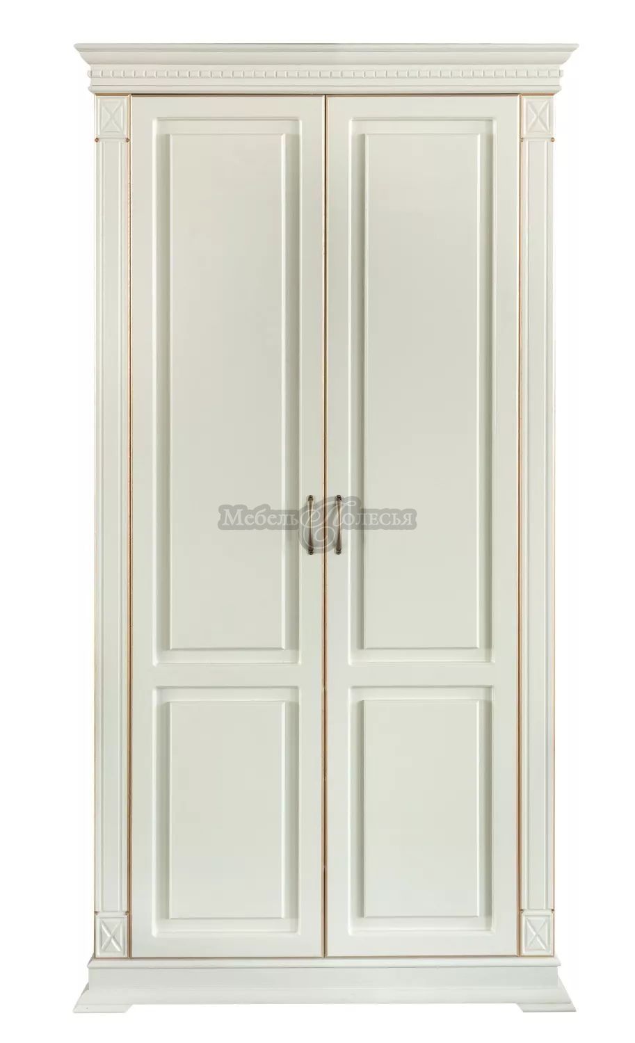 Шкаф для одежды Верди Люкс П3.487.3.10 (П433.10) слоновая кость с золочением