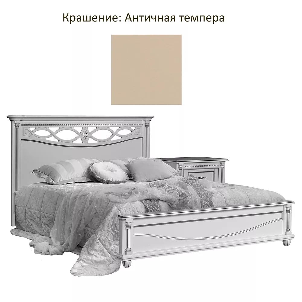 Кровать Валенсия 14М П254.47 (140) античная темпера