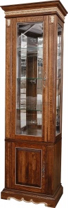 Шкаф комбинированный Милана 1С П4.265.2.09-01(396.09-01) мореный дуб с золочением