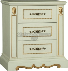 Тумба Милана 1я П4.265.2.28 (396.28) слоновая кость с золочением