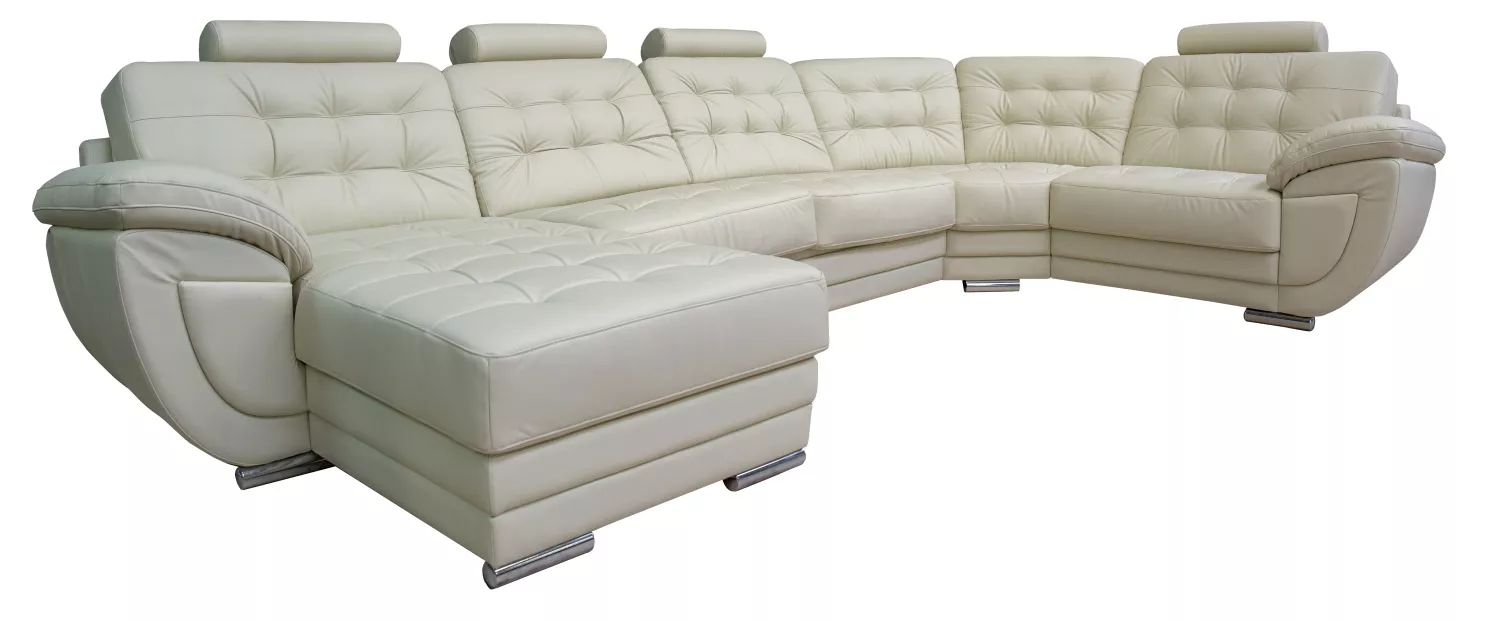 Угловой кожаный диван-кровать Редфорд (1L/R9030м8мR/L). Фото �15
