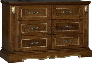 Тумба Милана 2я П4.265.2.31 (396.31) мореный дуб с золочением