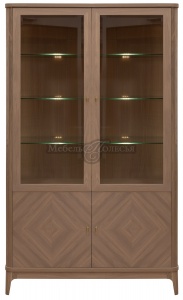 Шкаф-витрина 2д Армани П1.135.0.21 дуб крафт светлый