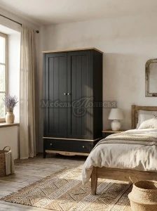 Шкаф 21 Пенни комбинированный блэк + антик 24 (NN новые направляющие)