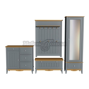 Прихожая Пенни серый 7046 + антик 24