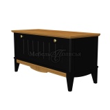 Тумба обувная Пенни блэк + антик 24