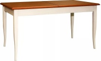 Стол обеденный Альт П6.490.4.22 (П490.22) слоновая кость+медовый