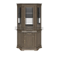 Шкаф комбинированный угловой Верди Классик П1.0487.0.18 (П487.18з) табак