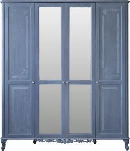 Шкаф для одежды 4д Флорентина БМ2.851.1.27-01 (2678-01) голубой агат