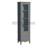 Шкаф для посуды 12 Пенни серый 7046 + антик 24