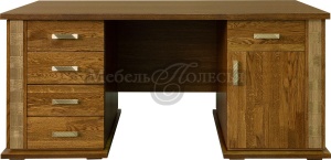 Стол письменный 2т Тунис П6.343.2.08 черешня с золочением