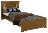 Кровать 1-09 Тунис П6.343.1.08 (90) дуб рустикаль с золочением