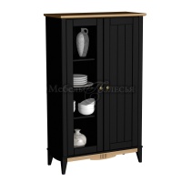 Шкаф для посуды 11 Пенни блэк + антик 24