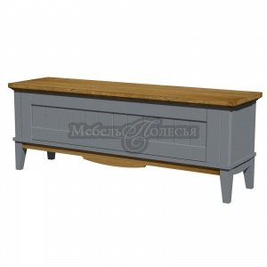 Тумба сундук Пенни серый 7046 + антик 24