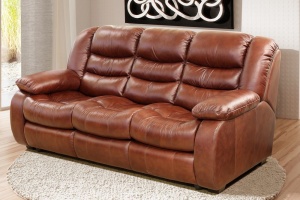 Трёхместный кожаный диван Манчестер 1