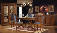 Стол Верди 2РД дуб + стулья Идальго 4