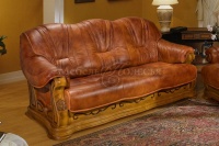 Трехместный диван-кровать Консул 2020 в коже (СП)