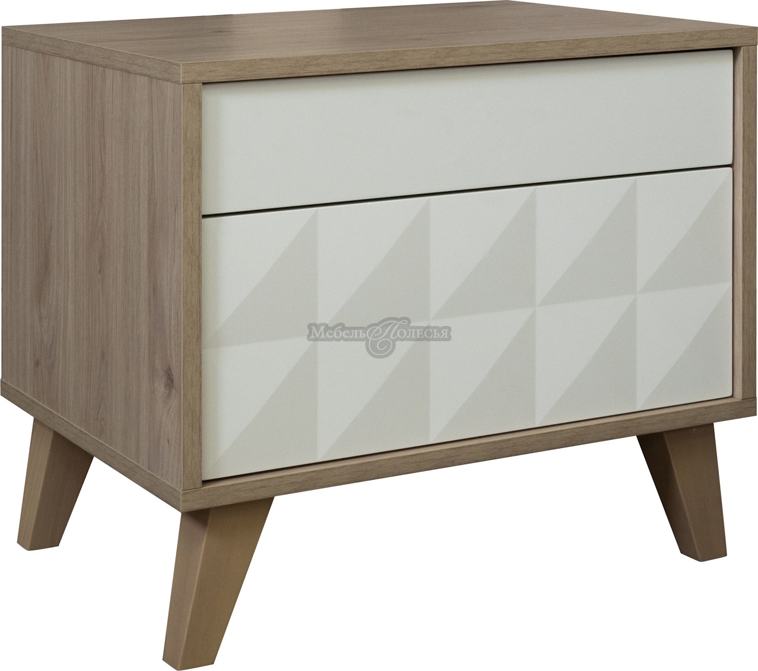 Тумба прикроватная Тринити П6.114.1.04 ваниль + гикори кингстон. Фото 3 Тумба прикроватная Тринити П6.114.1.04 ваниль + гикори кингстон. Фото 3