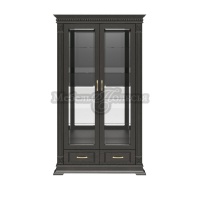 Шкаф-витрина Верди Классик 2д П1.0487.0.21 (П487.21з) венге