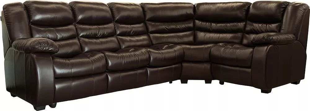 Угловой кожаный диван-кровать Манчестер 1 (3мL/R.90.1R/L). Фото �16