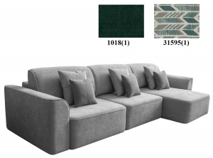 Угловой диван-кровать Марк в ткани 1018+31595 (18 гр.) (1ML/R.10M.8MR/L) (СП)