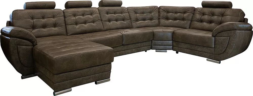 Угловой кожаный диван-кровать Редфорд (1L/R9030м8мR/L). Фото �11