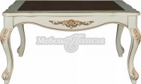 Стол журнальный Алези 06 П1.350.0.44 (П354.08) слоновая кость с золочением