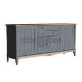 Тумба 222 Пенни серый 7046 + антик 24