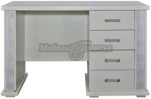 Стол письменный Тунис П6.343.2.25 слоновая кость с серебром