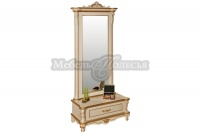 Зеркало напольное Алези 1 Люкс П1.349.0.15 (П350.15л) слоновая кость с золочением