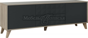 Тумба Тринити П6.114.0.02 антрацит + гикори кингстон