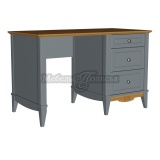 Стол письменный 120 Пенни серый 7046 + антик 24