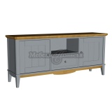 Тумба ТВ 1600 Пенни серый 7046 + антик 24