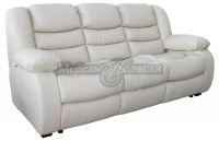 Трехместный кожаный диван-кровать Манчестер 1 в коже 1079 (120 гр.) (3м) (СП)