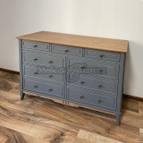 Комод 036 Пенни серый 7046 + антик 24