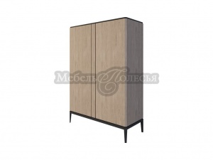 Шкаф для одежды ICONS 2 двери РВ 102, беленый дуб