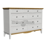 Комод 036 Пенни белый воск + антик 24