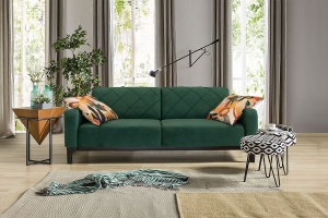 Трехместный диван-кровать Бруклин в ткани (3м)