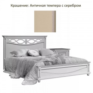 Кровать Валенсия 14М П254.47 (140) античная темпера с золочением