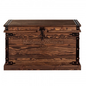 Сундук Викинг (с прямой крышкой) орех