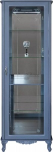 Шкаф с витриной Флорентина БМ2.851.0.05(2680) голубой агат