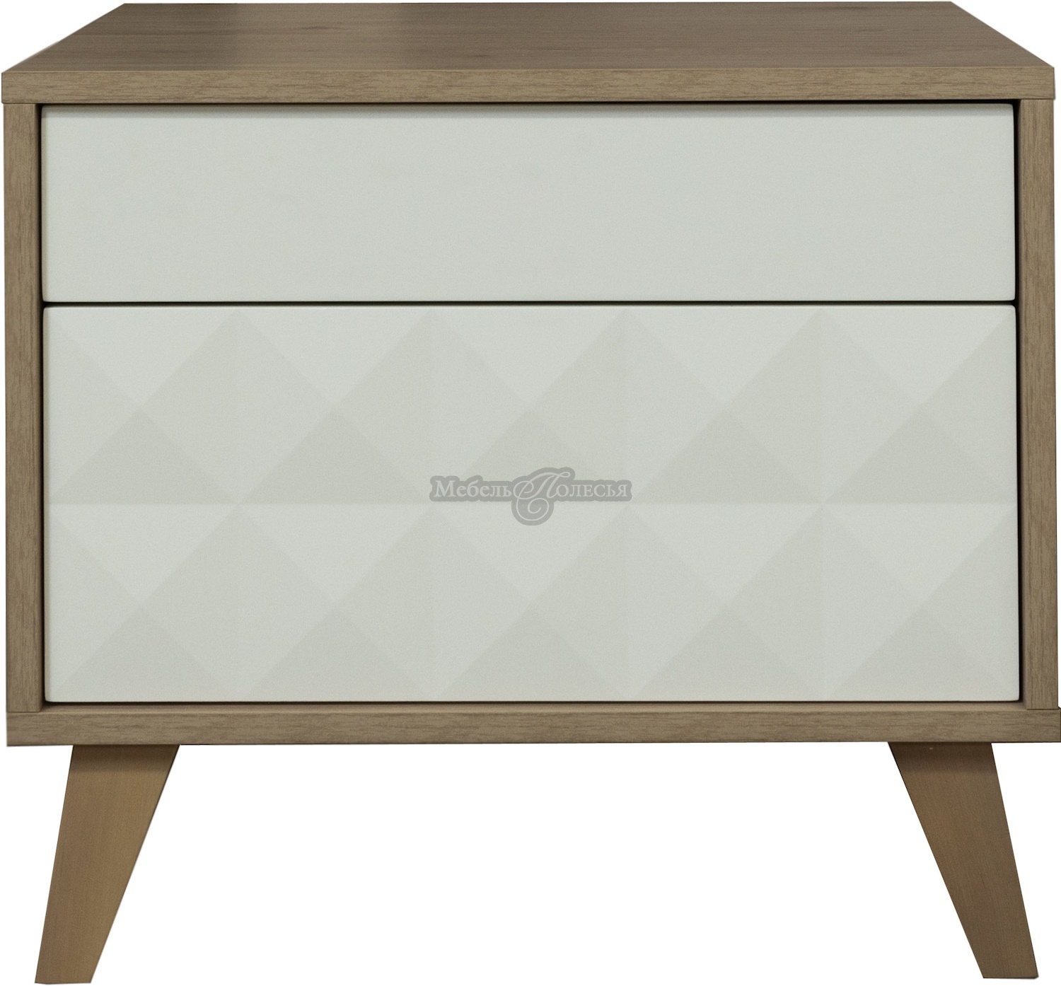 Тумба прикроватная Тринити П6.114.1.04 ваниль + гикори кингстон Тумба прикроватная Тринити П6.114.1.04 ваниль + гикори кингстон