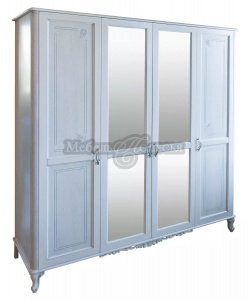 Шкаф для одежды 4д Флорентина БМ2.851.1.27-01 (2678-01) белый агат