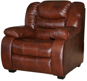 Кресло комбинированное Манчестер 1 в коже №1068+4069(0) (СП)